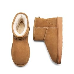 DREAM PAIRS Snow Boots for Women Genuine Suede Faux