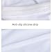 Arm Sleeves for Men Women UV Protection Anti-slip Cooling Arm Sleeves(White, L)