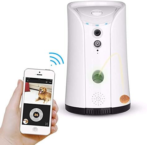 Ydq Automatic Pet Feeder, WiFi Version, Pet Feeder With 2 Way Audio App And Video Food Dispenser For Cats Dogs APP Remote Control Timed Quantitative 10s Voice Recording