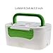 VMOTOR Portable 12V Car Use Electric Heating Lunch Box Bento Meal Heater Food Warmer 45W (Deep Green)
