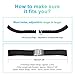 Ullchro Silicone Watch Strap Replacement Rubber Watch Band Waterproof Stripe Pattern - 16mm, 18mm, 20mm, 22mm, 24mm Watch Bracelet with Stainless Steel Deployment Buckle (18mm, Black)
