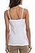 V FOR CITY Shelf Bra Camisoles for Women Undershirts with Built in Bra Tank Tops Cami Black White XL