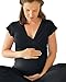 Kindred Bravely Davy Ultra Soft Maternity & Nursing Pajamas Sleepwear Set (Black, Medium)