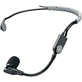 Shure SM35 Performance Headset Condenser Microphone for Hands-Free Audio, TQG Connector for use with Wireless Systems - Bodypack Transmitter Sold Separately (SM35-TQG)