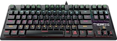 Pack of 10 Gamdias HERMES E2 87 Keys/7 Neon Color Mechanical Keyboard with blue switches