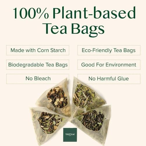 VAHDAM, Earl Grey Black Tea Bags (100 Count) High Caffeine, Non GMO, Gluten Free | Citrusy Earl Grey Tea Leaves w/pure Bergamot Oil | 100% Halal Certified | Resealable Ziplock Pouch