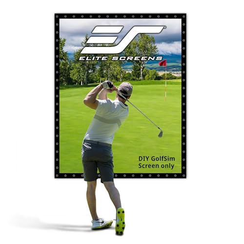 Elite Screens 9.8ft x 8ft Golf Impact Screen with Grommets, DIY Multi-Sport Pro…