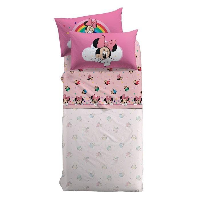 Disney Minnie Rainbow Single Girl Bedding Set