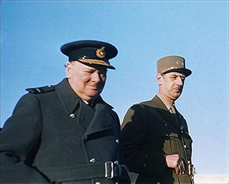 Amazon Com Prime Minister Winston Churchill And General Charles De Gaulle 24x30 Silver Halide Photo Print Posters Prints
