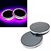 RUNMIND 2Pcs LED Car Cup Holder Mat Auto Interior Atmosphere RGB Colorful Light Purple