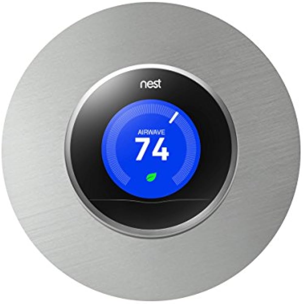 Nest Thermostat Wall Plate, 6 Inch Stainless Steel Cover Fits