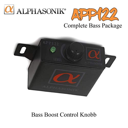 ALPHASONIK APP122 Complete 1500 Watts Dual 12" Subwoofers Car Bass Package with Amplifier and