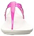 crocs Women's Isabella T-Strap Flat Sandal, Berry/Oyster, 9 M US