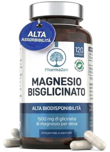 Magnesio Bisglicinato 1500mg con Vitamina B6 – Supporta Stress e Stanchezza