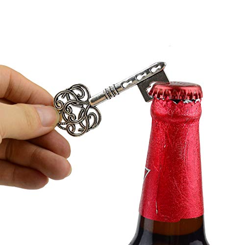 image for Makhry 52pcs Vintage Skeleton Key Bottle Opener Party Favor Wedding Fa