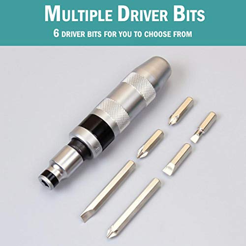 Tuscom 7Pcs Impact Screwdriver Set Drive Manual Reversible Impact Driver Disengage Brake Caliper Screws Rusted Fasteners or Frozen Bolts Repair Tools (7 Piece)