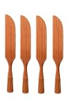 rainbow, Wooden Butter Knife Cheese Spreaders, set of 4