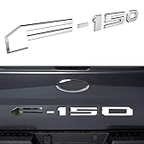 Tailgate Insert Letters for Ford F150 2018 2019 2020 - 3M Adhesive & 3D Raised Tailgate Decal Letters - Chrome Silver