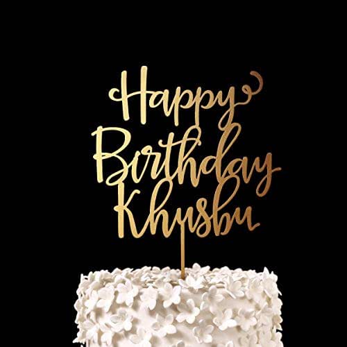 CUSTOM Happy Birthday Birthday Cake Topper Keepsake