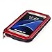 Galaxy S7 Case,Mangix 3C-Aone Gorilla Glass Luxury Aluminum Alloy Protective Metal Extreme Shockproof Military Bumper Finger Scanner Cover Shell Case Skin Protector for Samsung Galaxy S7 (Red)