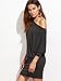 Floerns Womens' Off The Shoulder Plain Fall Mini Bodycon Dress