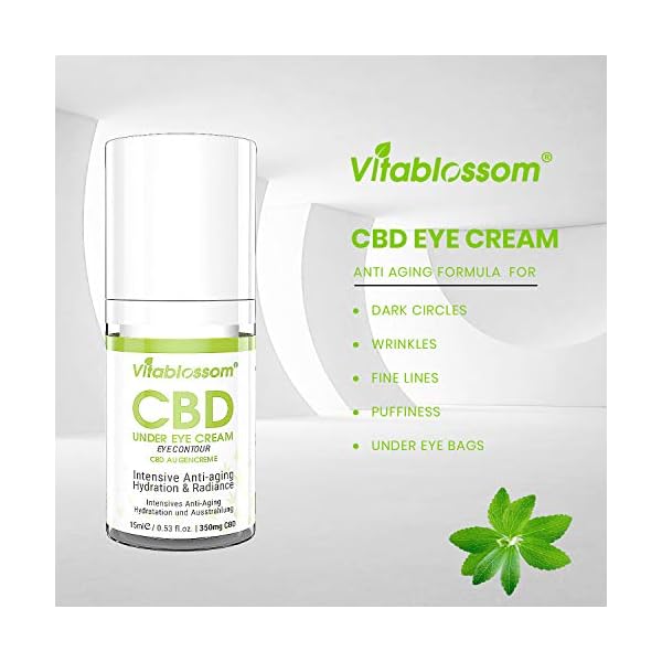 Hemp Eye Cream, Intensive Hydrating Eye Cream, 2021 Best Anti Aging Eye Gel to Reduce Dark Circles, Puffiness, Wrinkles…