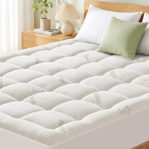 Cooling Pillow Top Mattress Pad Queen