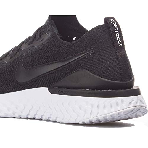 Nike Men's Epic React Flyknit Running Shoes, Black/Gunsmoke, 8 Pricepulse