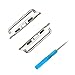 S&C 2 PCS/Set Omnipotent Watchband Adapter Seamless Metal Connector Watchband Connector + Screwdriver For Apple Watch For iwatch 38mm (Silver)