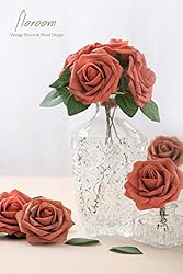 Floroom Artificial Flowers 50pcs Real Looking Dusty