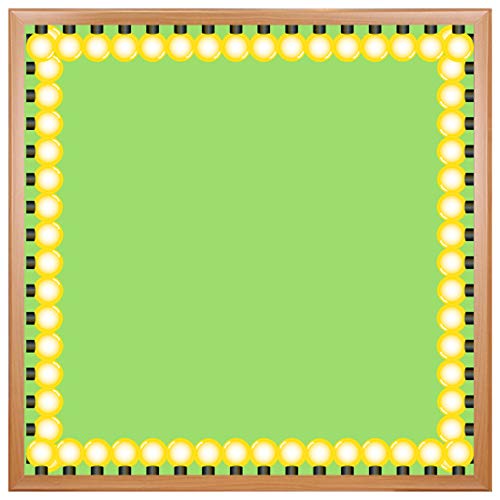 Hygloss Products DieCut Bulletin Board Border Yellow Bulbs Design
