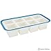 Superb Cube 2 Inch Cube Silicone Ice Cube Tray with EZ-Release & No-Spill Steel Reinforced Rim - Makes 4 Cubes