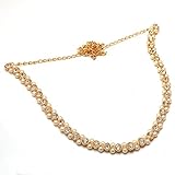 Geode Delight Adult American Diamond With Pearl Kamarband Waist Chain