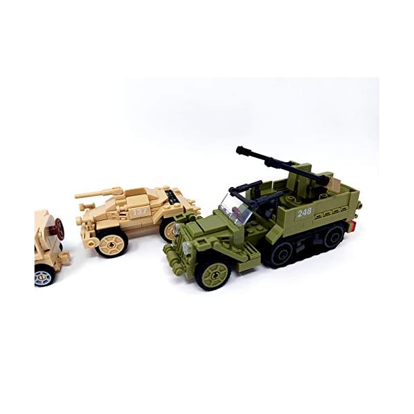 Brigamo Bausteine WW2 Deutsche Luftwaffe Stützpunkt mit Jagdflieger,PAK, MG Nest, Flak – Bild 7