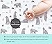 BROLEX Baby Fitted Crib Sheets: Kid Crib Sheets - Set of 2 for Toddler Standard Size Crib Mattress for Boys and Girls - Jersey Knit Crib Bed Sheets Owl Bear