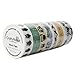 Crafty Rabbit Washi Tape Set | Animal | Repositionable Decorative Washi Tape Rolls for Arts & Crafts, Scrapbooking, Calendar, Organizer | Set of 7