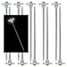 10pc Glow-in-the-Dark Tent Stakes - 10.5