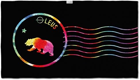 LEUS YWT Express Conner Coffin California Bear Flag Beach Towel, 58" x 33"