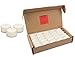 Soy Tealight Candles - 25 Unscented - All Natural Color - Clear Cup Candles with 6 to 8 Hour Burn Time - by Soyworx