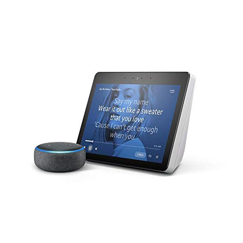 Echo Show (2nd Gen) - Sandstone + Echo Dot (3rd Gen) - Charcoal