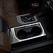 Justautotrim Steel Interior Center & Front Console Cup Holder Panel Frame Cover Trim Accessories for 2014 2015 2016 2017 2018 2019 2020 2021 Toyota Tundra (Center Cup)