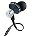 GOgroove AudiOHM iDX Noise Isolating Earbuds Style Headphones (Slate Black) with Hands-Free Microphone, Call/Music Control & Custom Fit Silicone Ear Gels