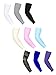 Mudder Unisex UV Protection Arm Sleeves Cooling Arm Sleeves Ice Silk Arm Cover Sleeves for Cycling Jogging Outdoors Wearing (Color Set 1, 9 Pairs)