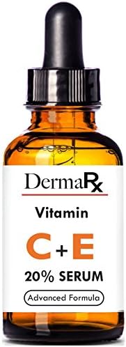 DermaRX Advanced Vitamin C Serum for Face - Tighten, youthen, and nourish skin without leaving it feeling dry. Age Spot ,Brightening,Anti-Aging Advanced Formula with Organic Aloe, Vit E, MSM and more.