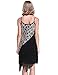 PrettyGuide Women's 1920s Paisley Art Deco Sequin Tassel Glam Party Gatsby Dress Black 6/8