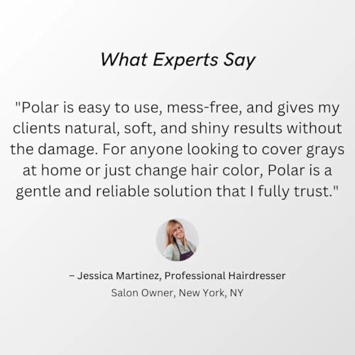 Polar Haircare - Dark Brown Hair Dye Shampoo for Women and Men - Shampoo Hair Dye for Gray Hair, Semi-Permanent Hair Color Kit, Dark Brown Hair Dye Shampoo, Quick Application Skin-Safe 6.76 Fl Oz