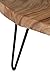 East at Main Phillip Brown Teakwood Accent Table, (22x22x19)