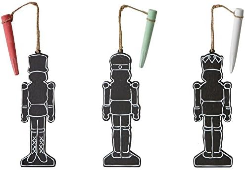 Martha Stewart Living Chalkboard Nutcracker Ornaments- Set of 3