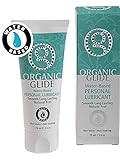 Organic Glide Natural Water-Based Personal Lubricant for Him & Her Free of Parabens, Silicone. Natural Glycerin Only