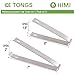 HINMAY Ice Tongs for Ice Bucket 6-Inch and 7-Inch Set 18/8 Stainless Steel Serving Tongs, Set of 4